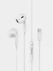 Белый наушнинки с микрофоном Hoco M1 Max (3.5mm/Type-C/Lightning)