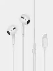 Белый наушнинки с микрофоном Hoco M1 Max (3.5mm/Type-C/Lightning)