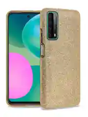 Золотой чехол блестящий Huawei P Smart 2021, накладка c блестками Honor PSmart 2021