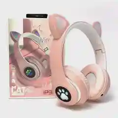 Беспроводные светящиеся наушники с ушками CAT EAR P33M