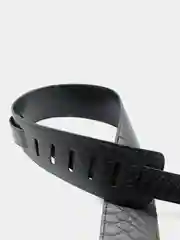 Багровый ремень для гитары P&P Music, из тиснёной экокожи