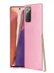 Розовый чехол блестящий Samsung Galaxy Note 20, накладка c блёстками
