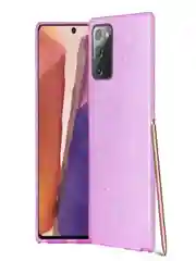 Лавандовый чехол блестящий Samsung Galaxy Note 20, накладка c блёстками