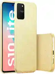 Золотой чехол блестящий Samsung Galaxy S10 Lite, Samsung Galaxy A91, накладка c блёстками