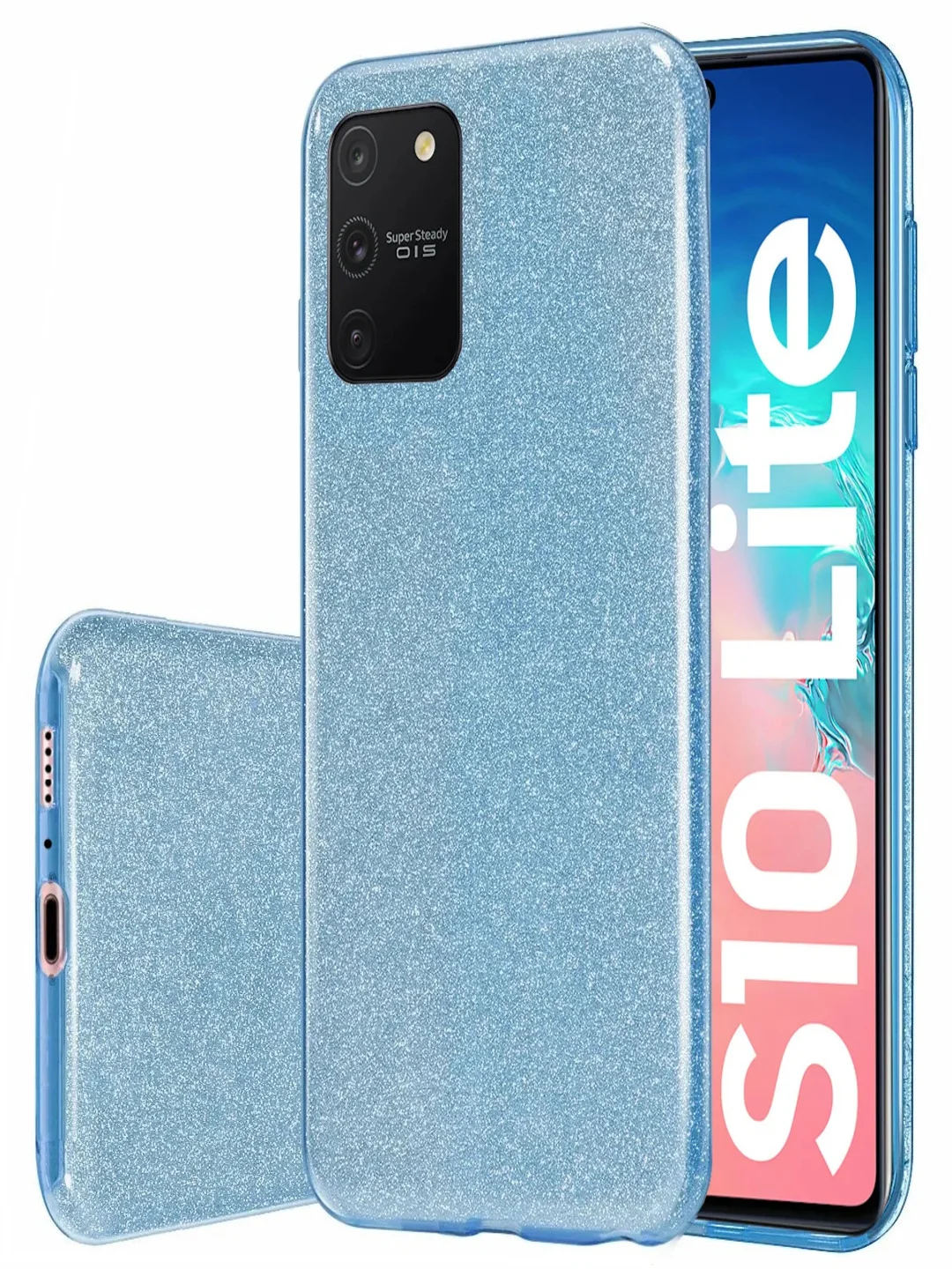 Ледяной чехол блестящий Samsung Galaxy S10 Lite, Samsung Galaxy A91, накладка c блёстками
