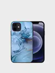 Голубой мраморный чехол для iPhone 7/8/SE2020,XR,11,12