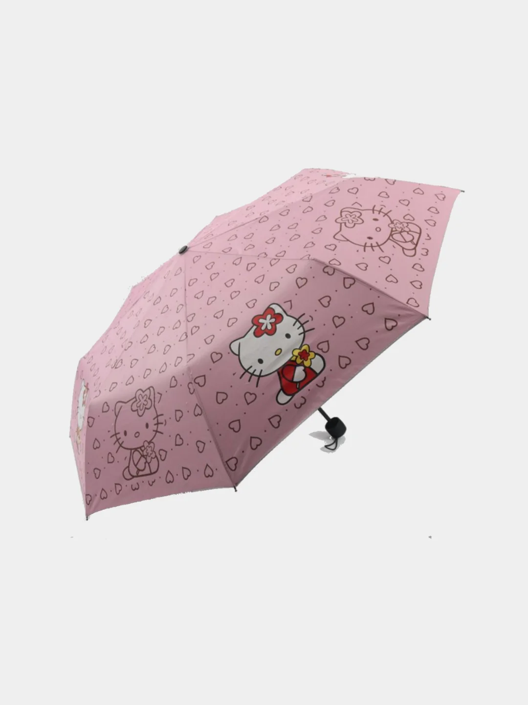 Конфетный детский складной зонт для девочек Hello Kitty, детский зонт с героями из мультфильмов