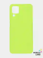 Лимонный чехол Silicone Cover для Samsung Galaxy A12 / M12 силиконовый