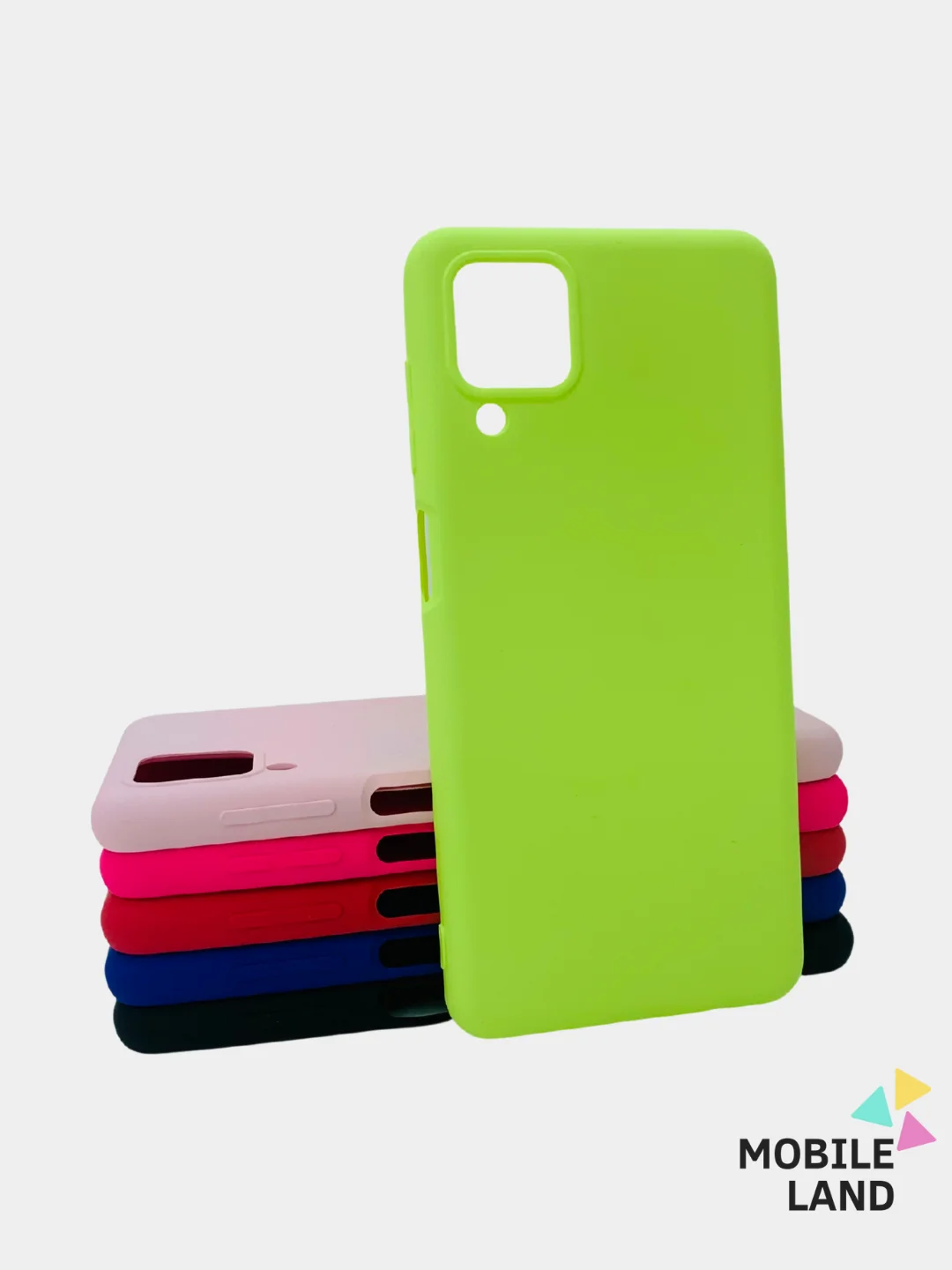 Красный чехол Silicone Cover для Samsung Galaxy A12 / M12 силиконовый