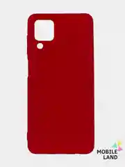 Красный чехол Silicone Cover для Samsung Galaxy A12 / M12 силиконовый