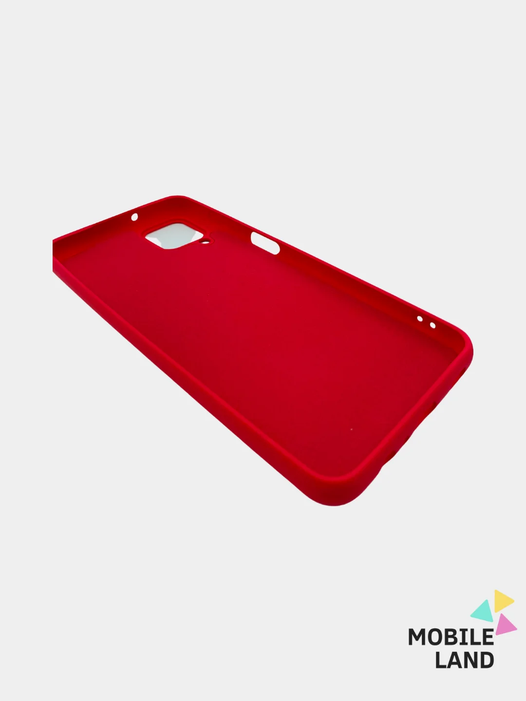 Красный чехол Silicone Cover для Samsung Galaxy A12 / M12 силиконовый