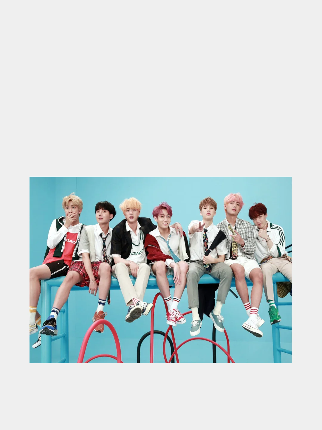 Конверт для денег подарочный с набором фото открыток k-pop BTS