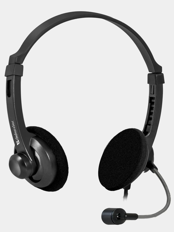 Наушники Defender Aura 104 черный, кабель 1,8 м