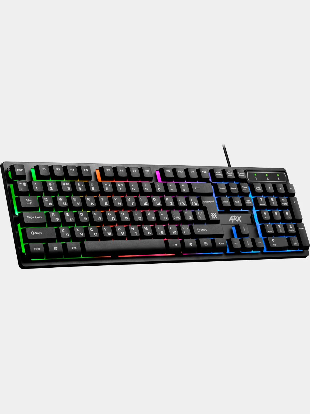 Игровая клавиатура Defender Arx GK-196L RU,радужная подсветка
