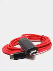 Красный type-с на HDMI кабель переходник / для ноутбука / адаптер / кабель USB 3.1 TYPE-C к HDMI