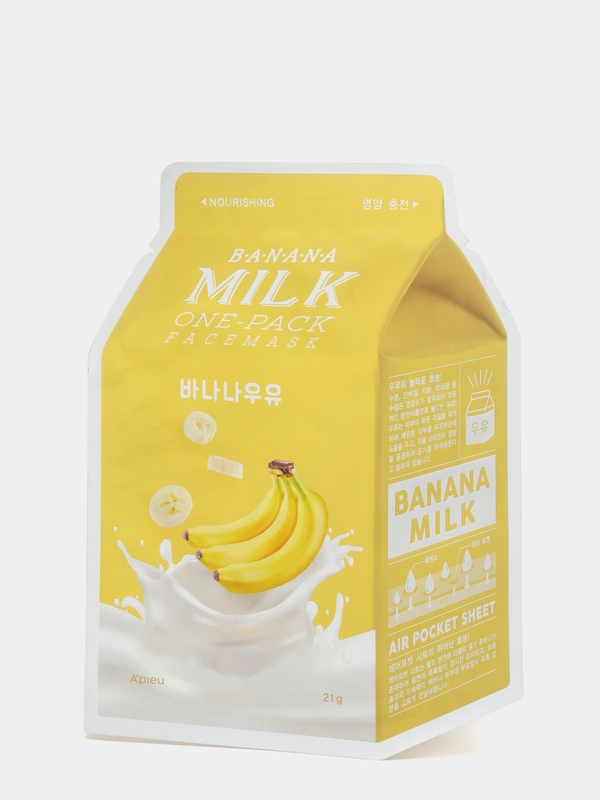 Маска для лица с экстрактом банана A'PIEU Milk One Pack Facemask