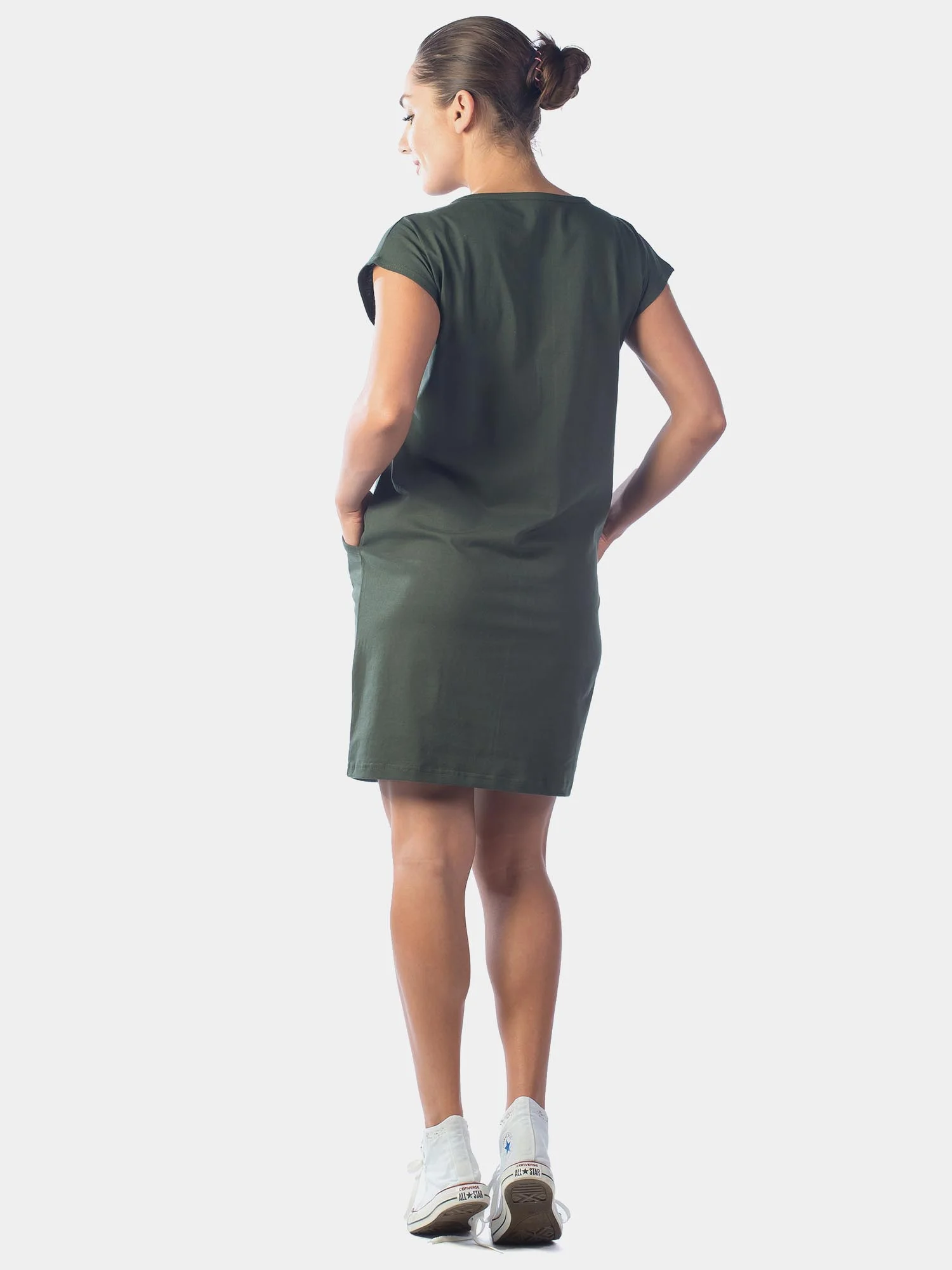 Платье рельефное Fullallert КП1327П5 хаки, KLERY
