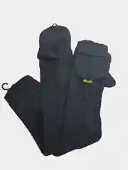 Удлиненные вязаные варежки с откидным верхом