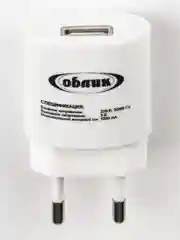 Зарядное устройство Облик 802, 1 USB / 1000mA / 220V