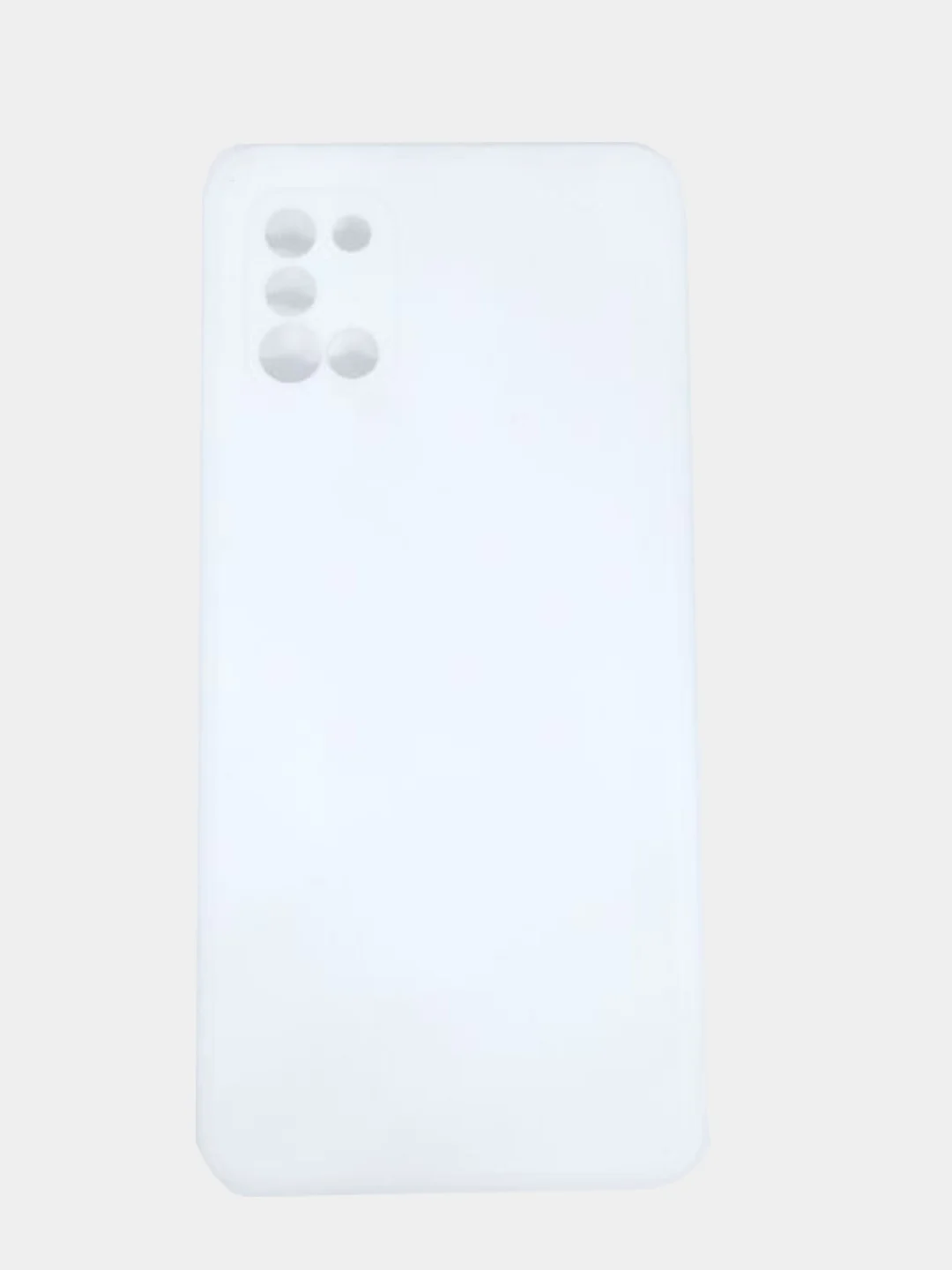 Белый чехол силиконовый цветной для Samsung A12 51 А31 A22 A32 A50 A71 A40 A52 A72 A21s самсунг