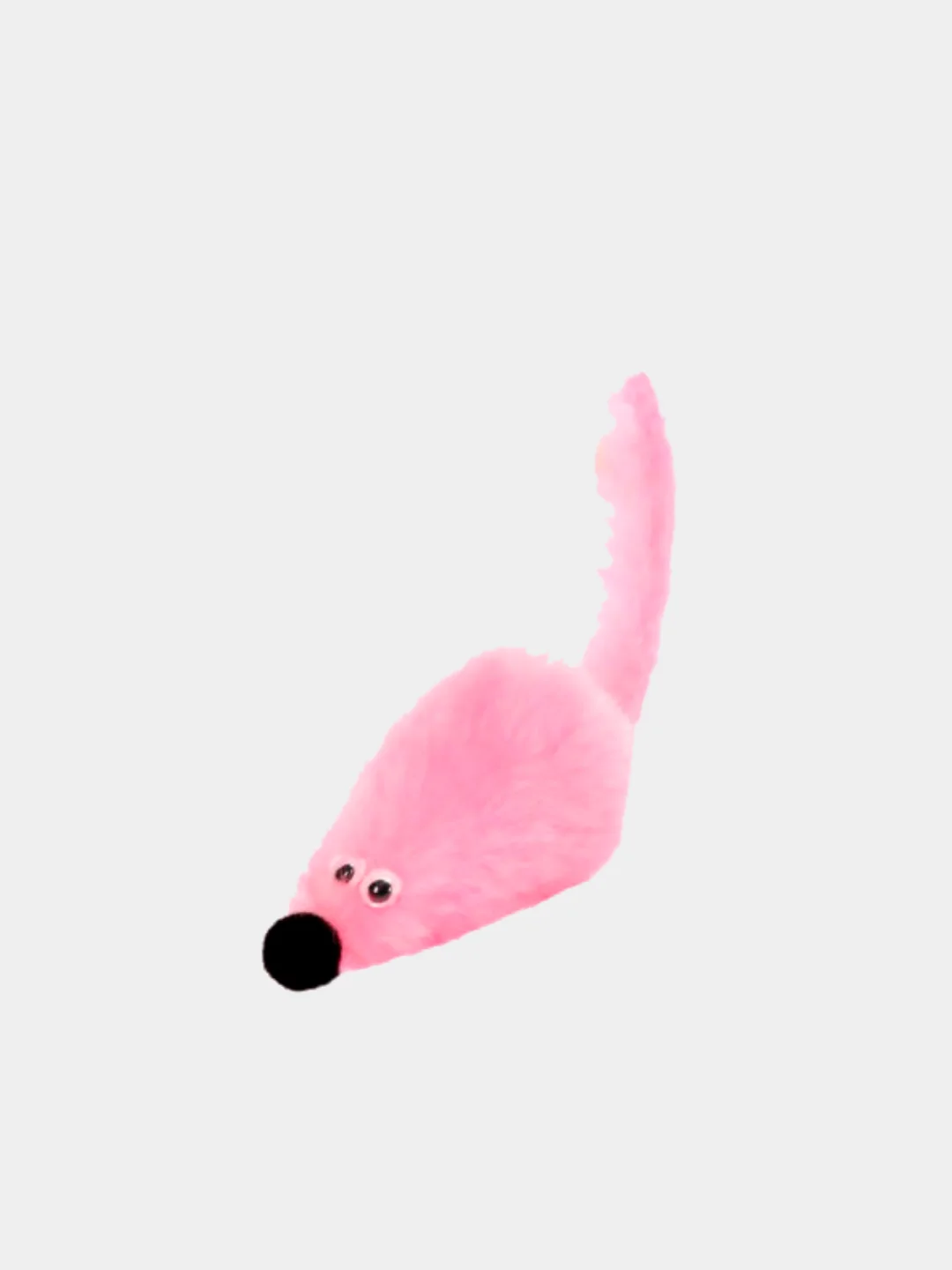 Игрушка для кошки GoSi "Мышка", розовая, на картоне, с еврослотом, 9 см