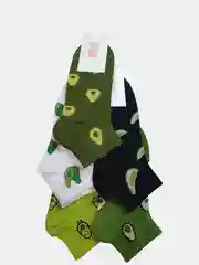 Носки укороченные на широкой резинке,Авокадо, Унисекс