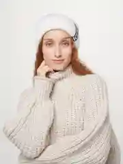 Белый шапка женская осенняя-зимняя для женщин, девочек Айс