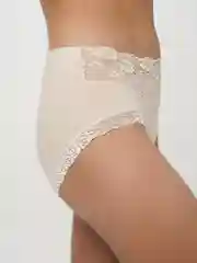 Бежевый женские хлопковые трусики
