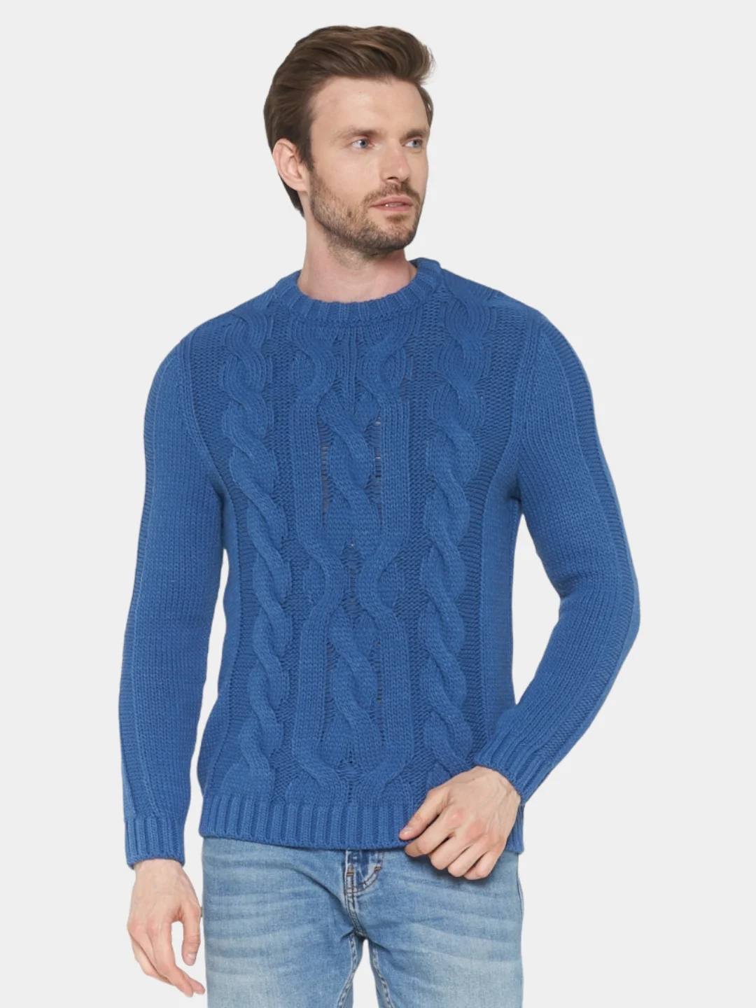 Синий джемпер мужской VAY