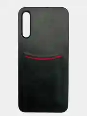 Черный чехол из эко кожи с карманом на Huawei Honor Y5 8S Y5P 9S Y6 8A Y6P Plus 9A Y7 9X Pro Y9S