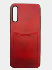 Красный чехол из эко кожи с карманом на Huawei Honor Y5 8S Y5P 9S Y6 8A Y6P Plus 9A Y7 9X Pro Y9S