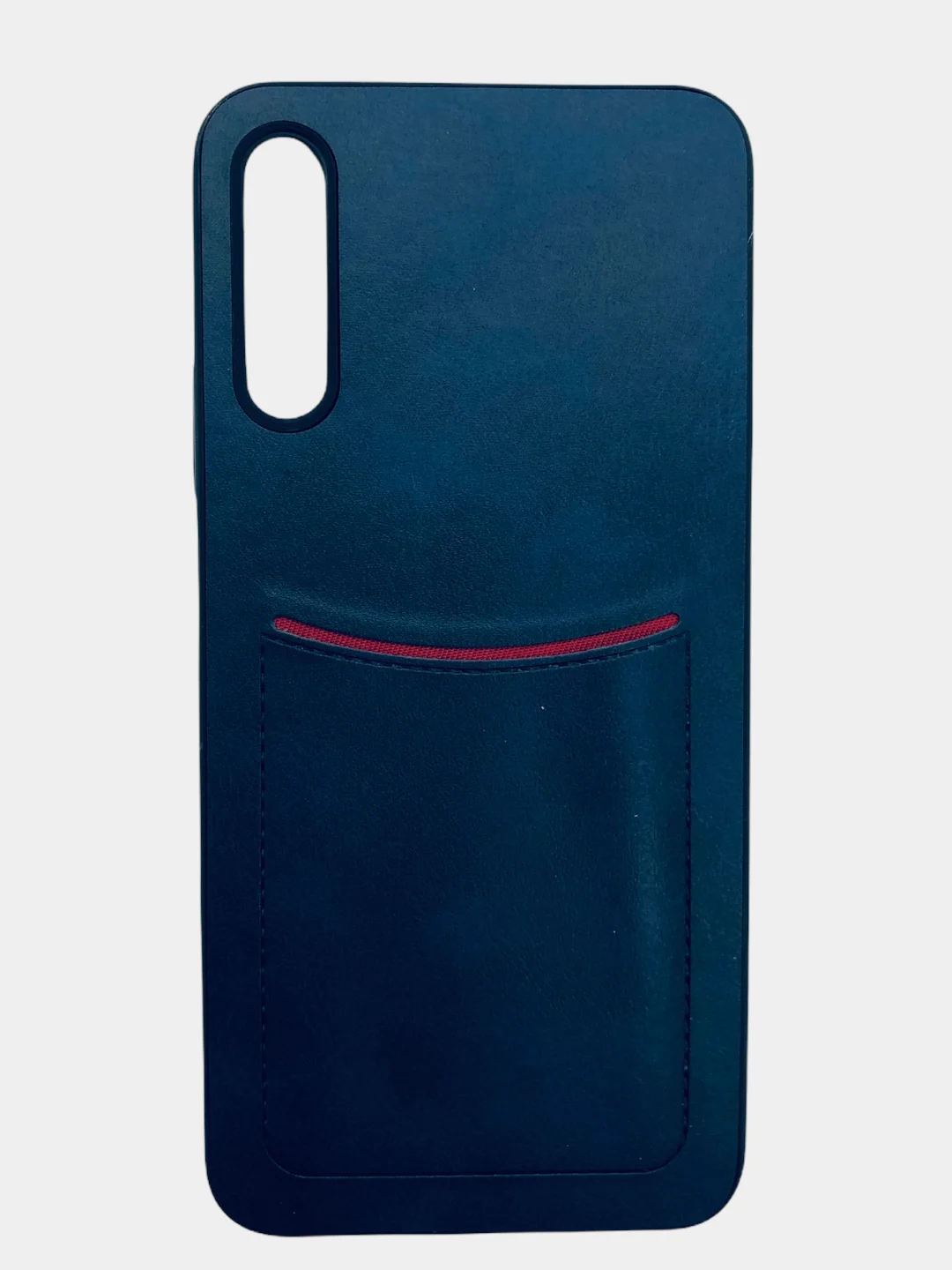 Синий чехол из эко кожи с карманом на Huawei Honor Y5 8S Y5P 9S Y6 8A Y6P Plus 9A Y7 9X Pro Y9S