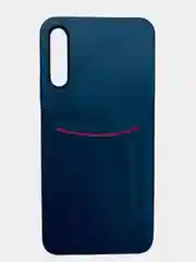 Синий чехол из эко кожи с карманом на Huawei Honor Y5 8S Y5P 9S Y6 8A Y6P Plus 9A Y7 9X Pro Y9S