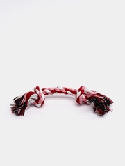 Игрушка канатная "2 узла" средняя, 50 г, до 24 см, микс цветов