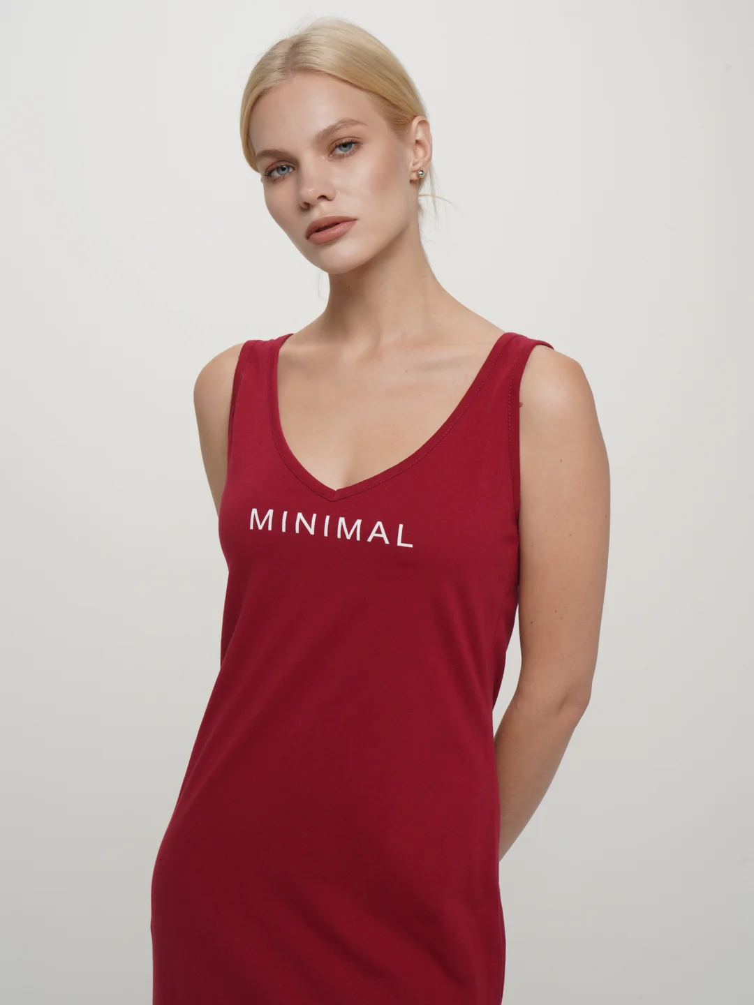 Багровый платье женское Minimal  КП1437П1 бордовый, KLERY