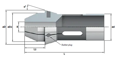 Цанга противошпинделя d-4 мм 145E.TAP.EG.R0400 (FATPOL)