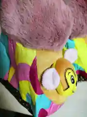Розовый носки-сапожки детские на меху, с игрушкой