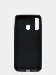 Темно-синий противоударный чехол для Samsung Galaxy A60 (карбон)
