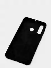 Темно-синий противоударный чехол для Samsung Galaxy A60 (карбон)