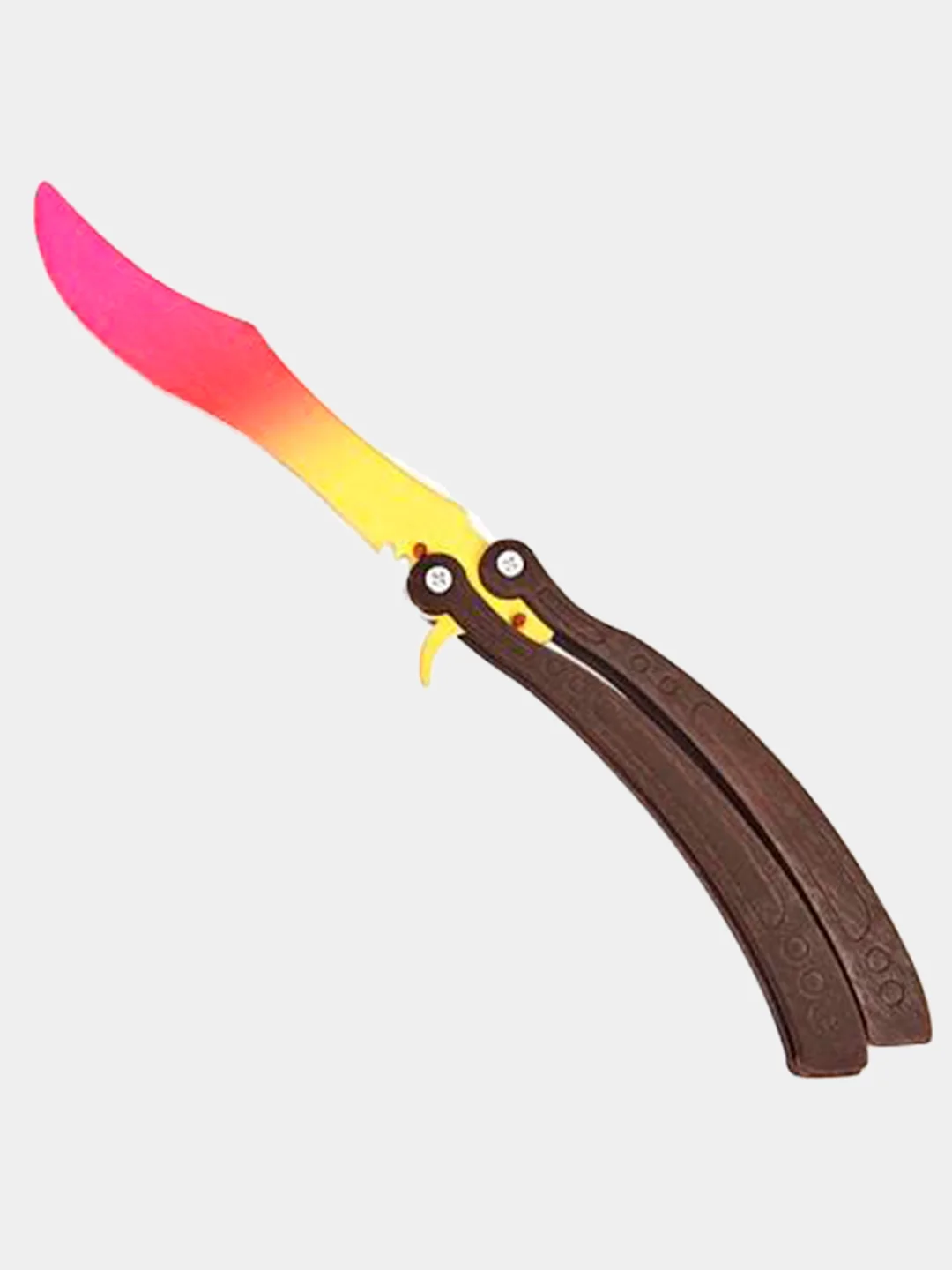 Манго нож деревянный бабочка лак кс го / cs go Огненный градиент