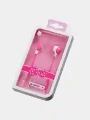 Фуксия проводные милые наушники Hello Kitty, наушники на андроид проводные