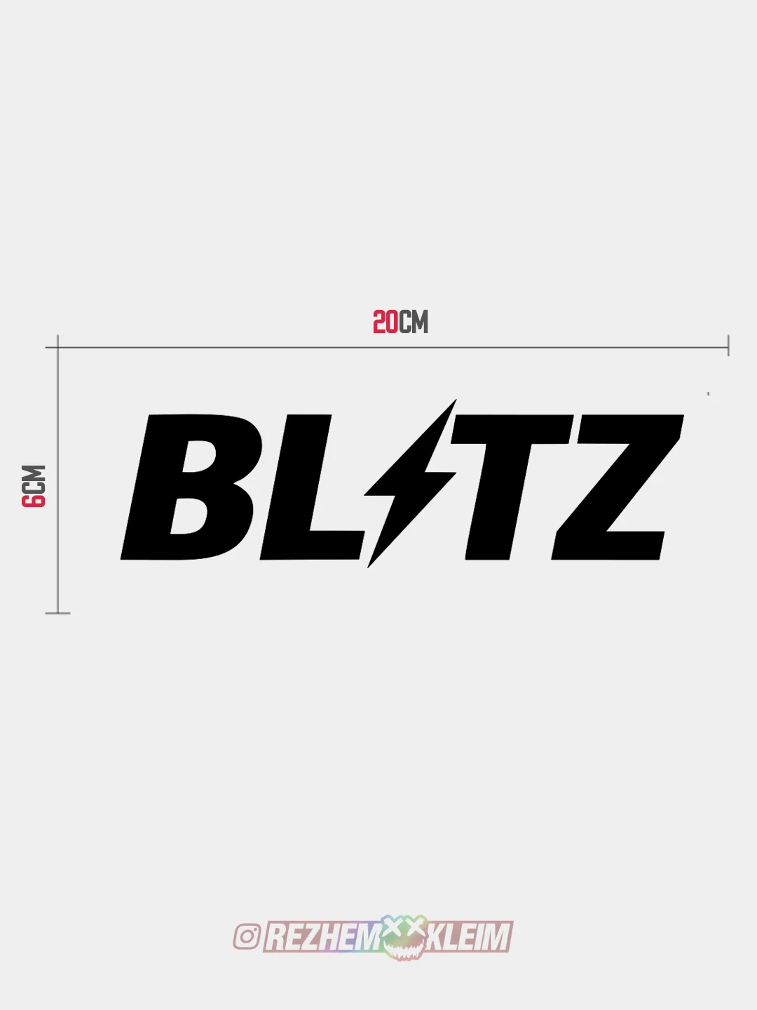 Белый наклейка на авто BLITZ (2 цвета) белый и перевающаяся голография