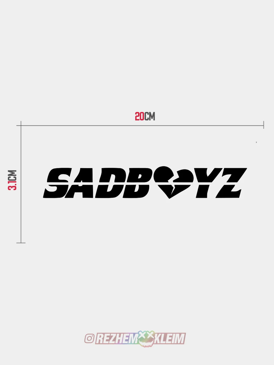 Ледяной sadboys JDM - наклейка на авто