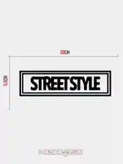 Белый street STYLE - JDM наклейка на ато голографический цвет