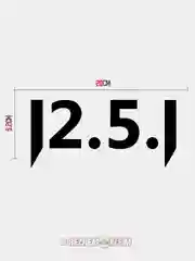 Белый 12.5.1 голографическая переливающаяся наклейка на авто