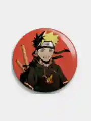 Черный значки по аниме Наруто (Naruto), 56 мм
