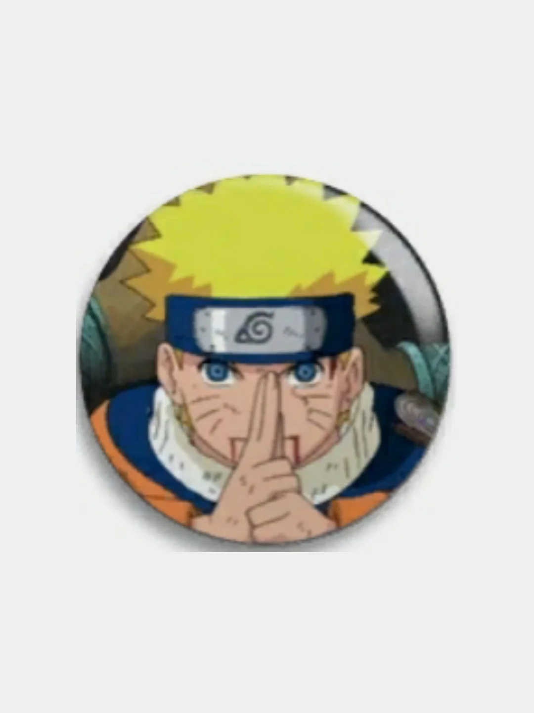 Бежевый значки по аниме Наруто (Naruto), 56 мм