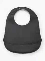Черный нагрудник силиконовый "BIB POCKET" 16006 Happy Baby