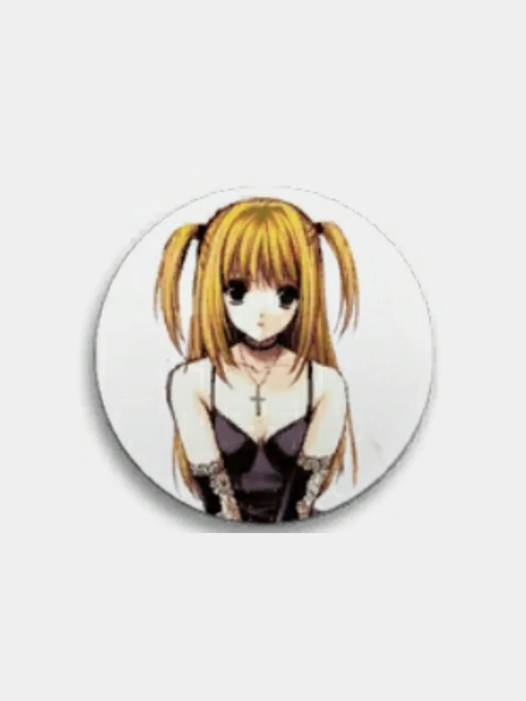 Оливковый значки аниме "Тетрадь Смерти" (Death Note), большие, 56 мм
