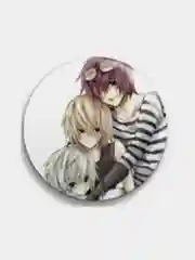 Золотой значки аниме "Тетрадь Смерти" (Death Note), большие, 56 мм